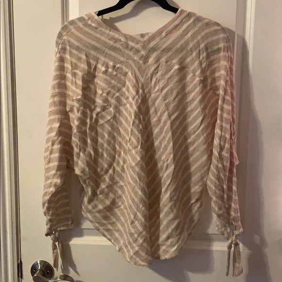 Free People v-neck striped shirt - Picture 3 of 3